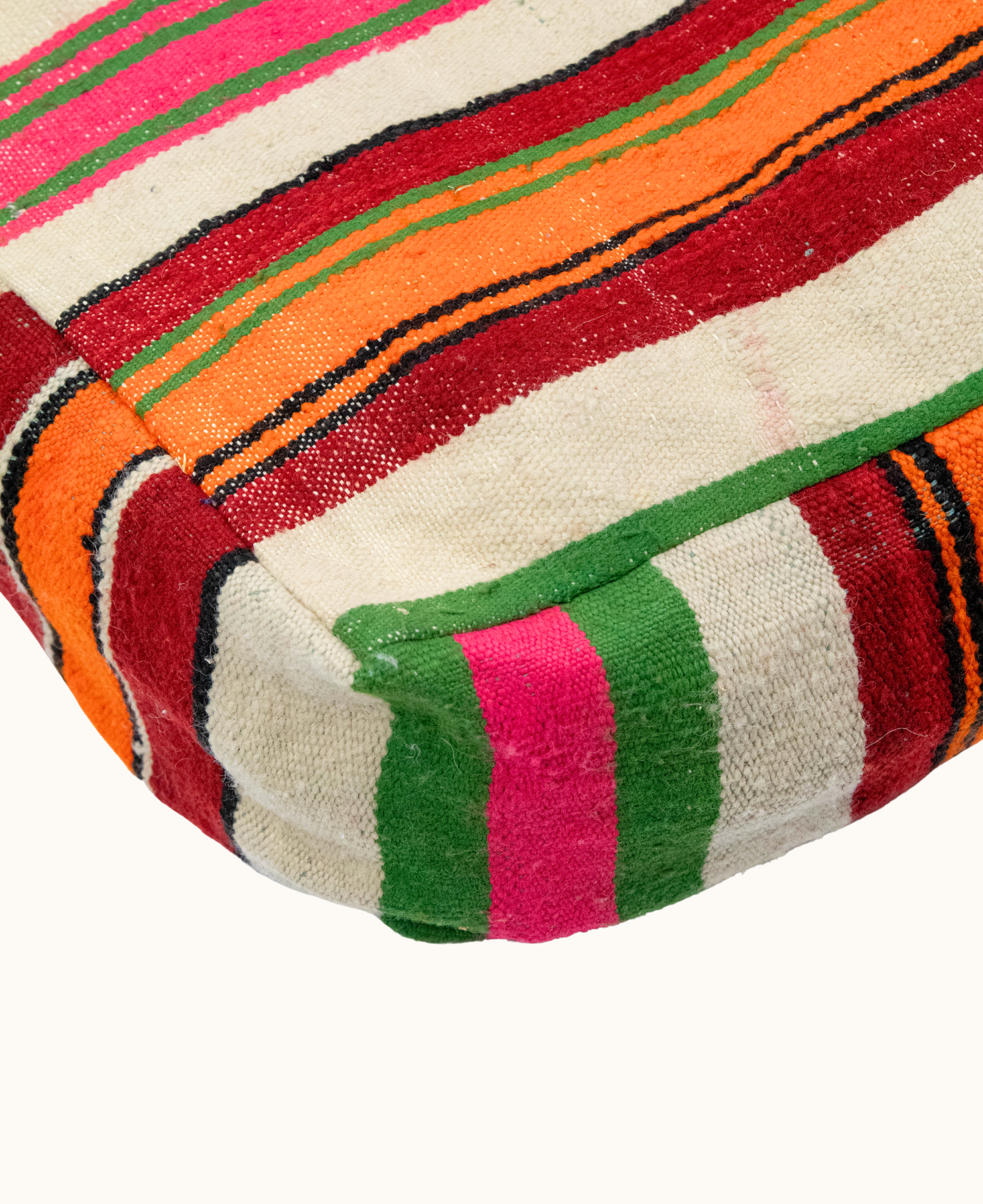 Handmade Moroccan Vintage Floor Cushion Pouf - 14