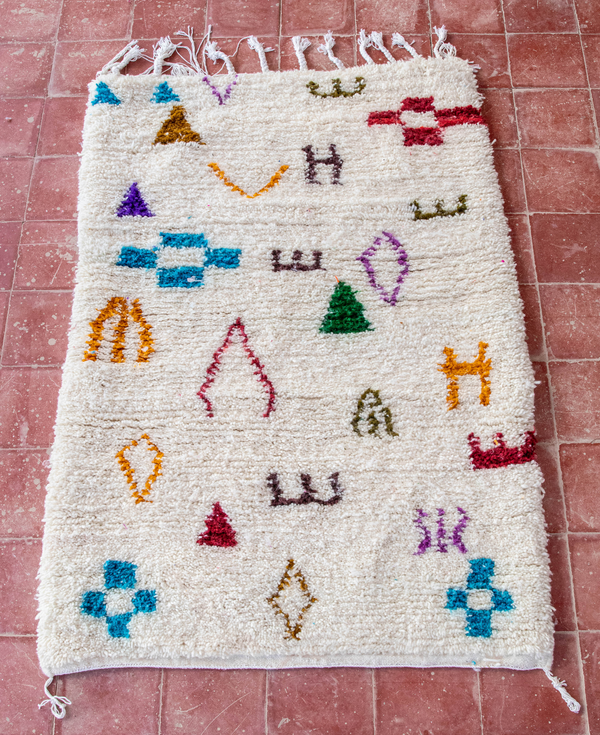 Moroccan Berber Beni Ourain Rug