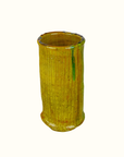 Handmade Tamegroute Vase – Authentic Moroccan Green Glazed Pottery