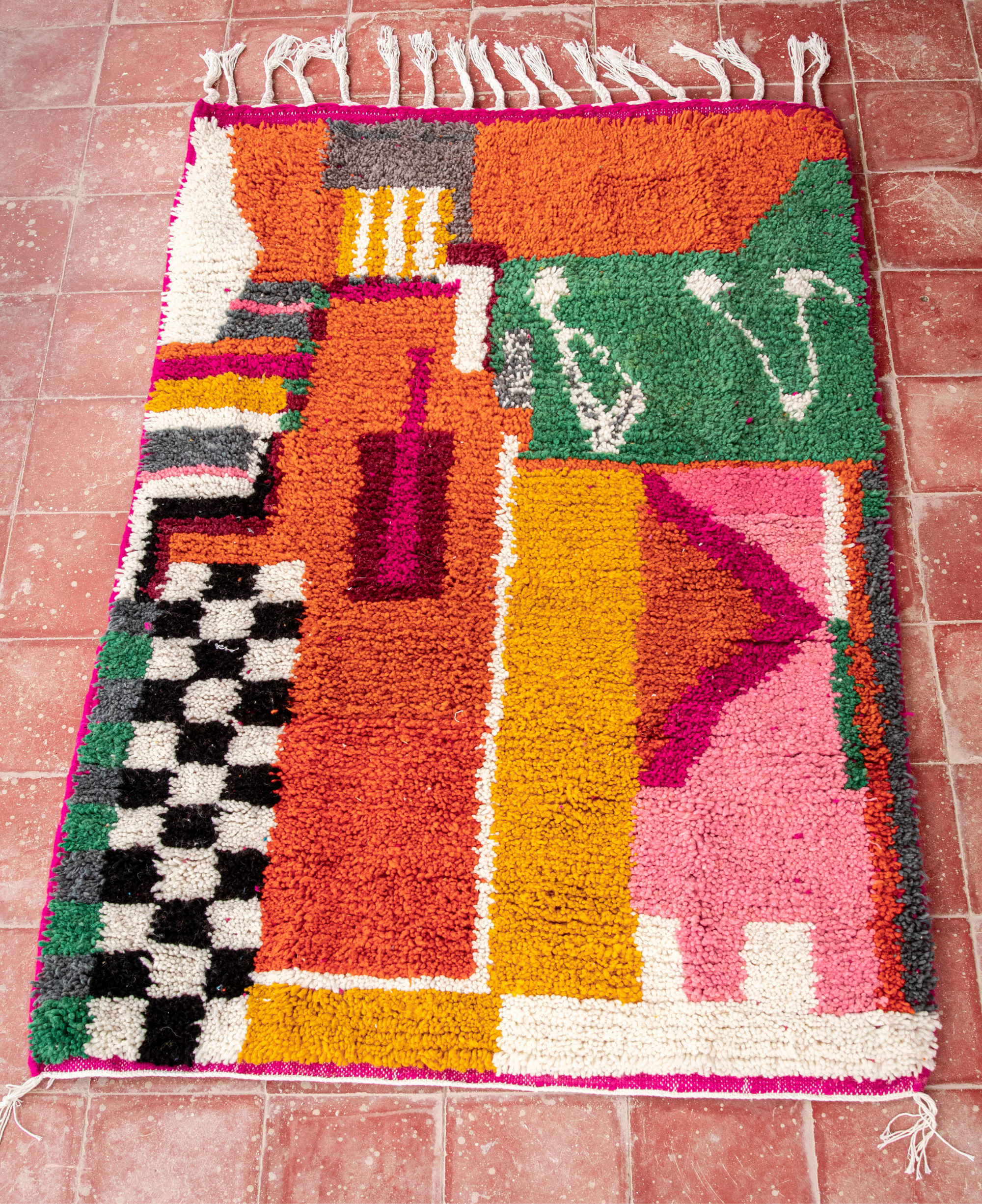 Moroccan Berber Beni Ourain Rug