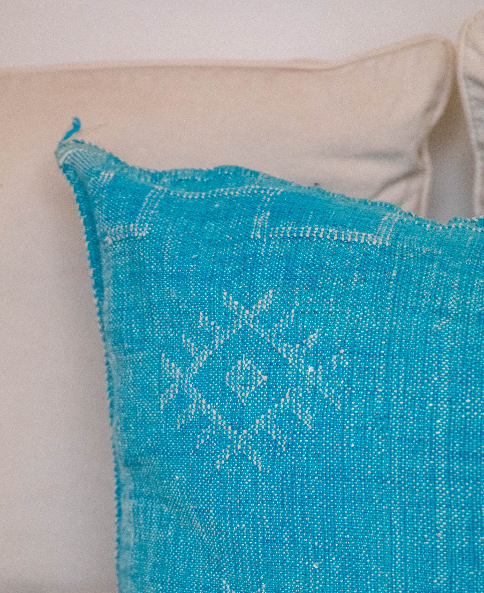 Boho Moroccan Cactus Silk Cushion – Handmade Sabra Cover