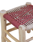 Moroccan Handmade Stool Braided Rope Weaving, 23