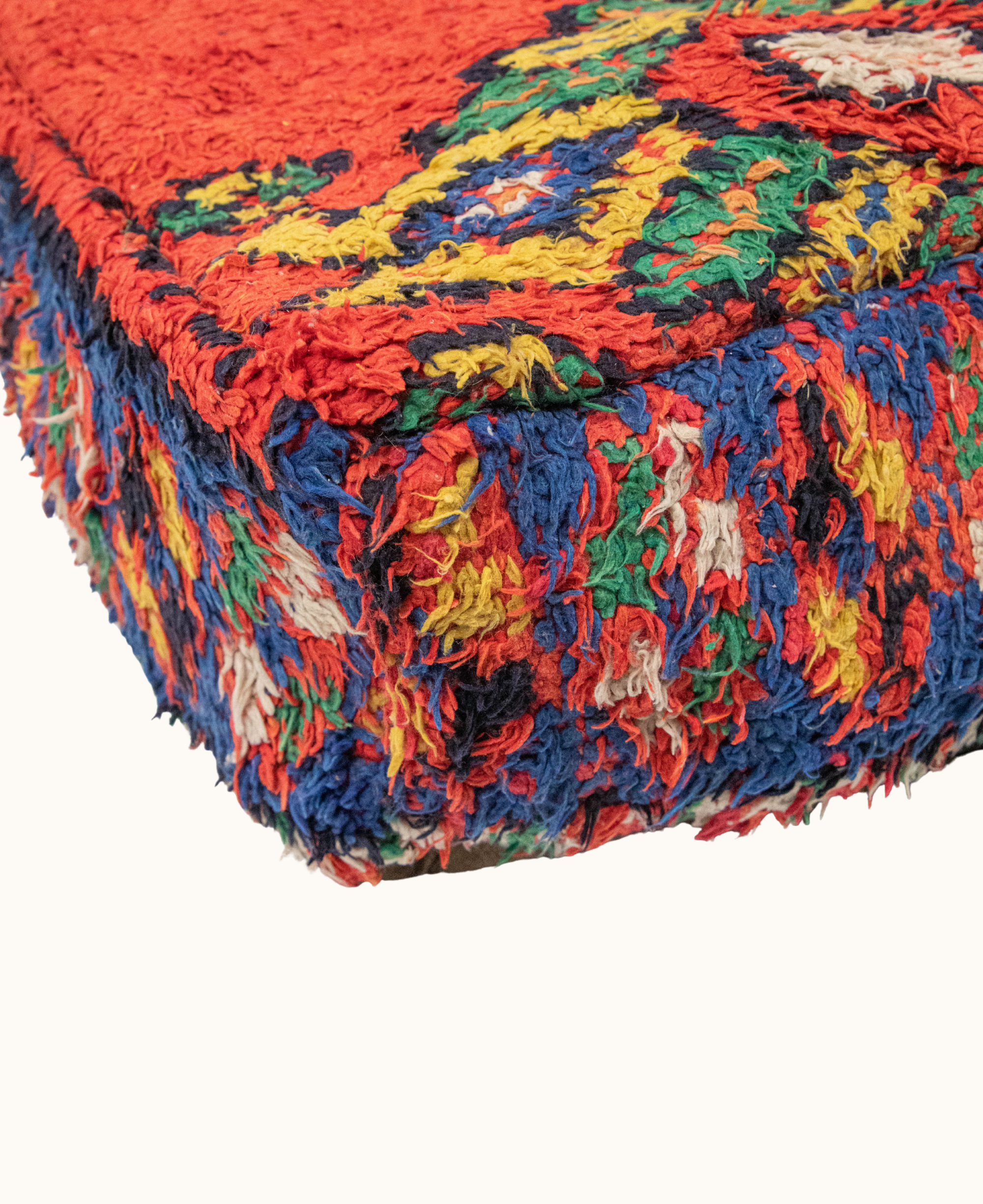 Handmade Moroccan Vintage Floor Cushion Pouf - 15