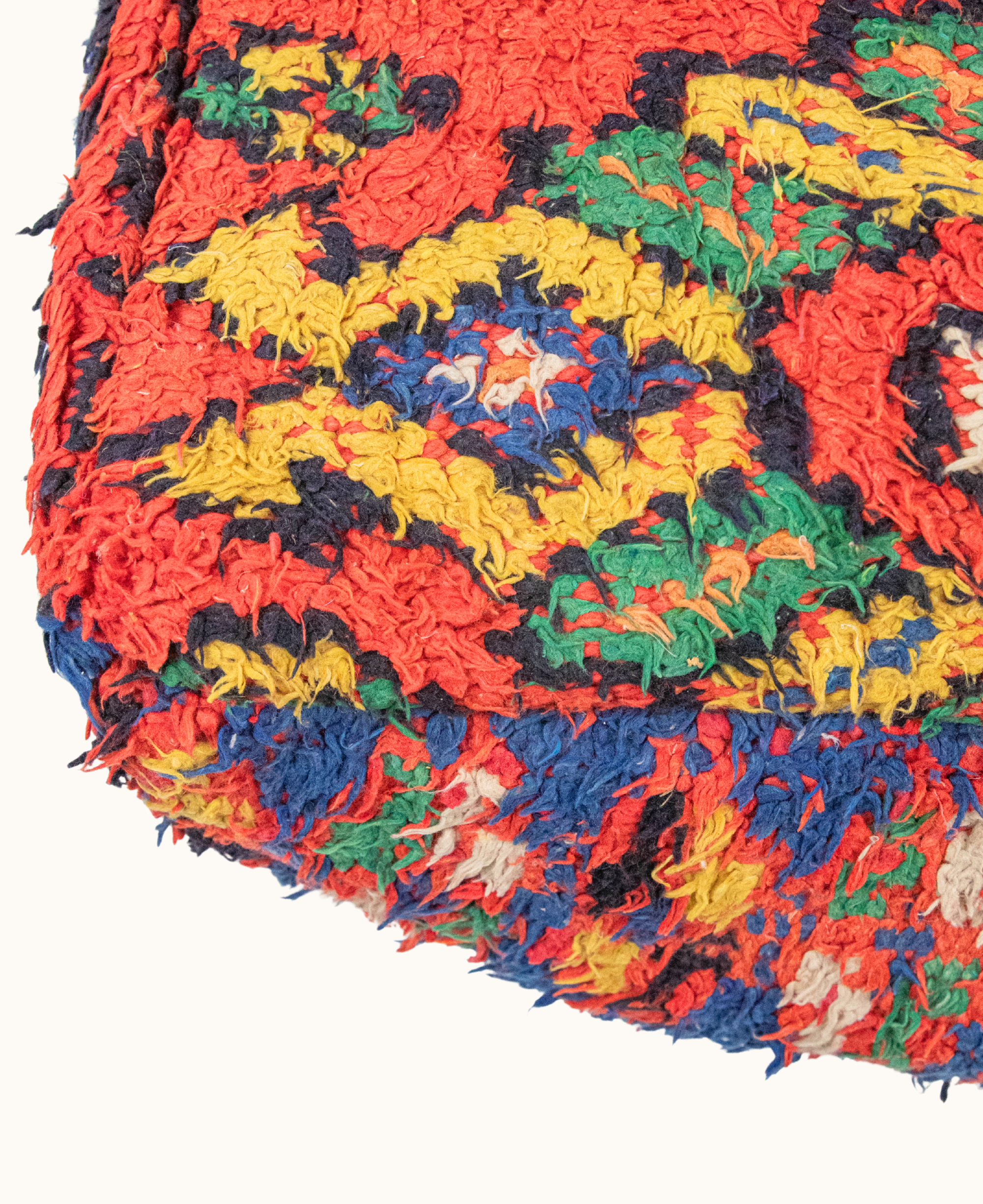 Handmade Moroccan Vintage Floor Cushion Pouf - 15