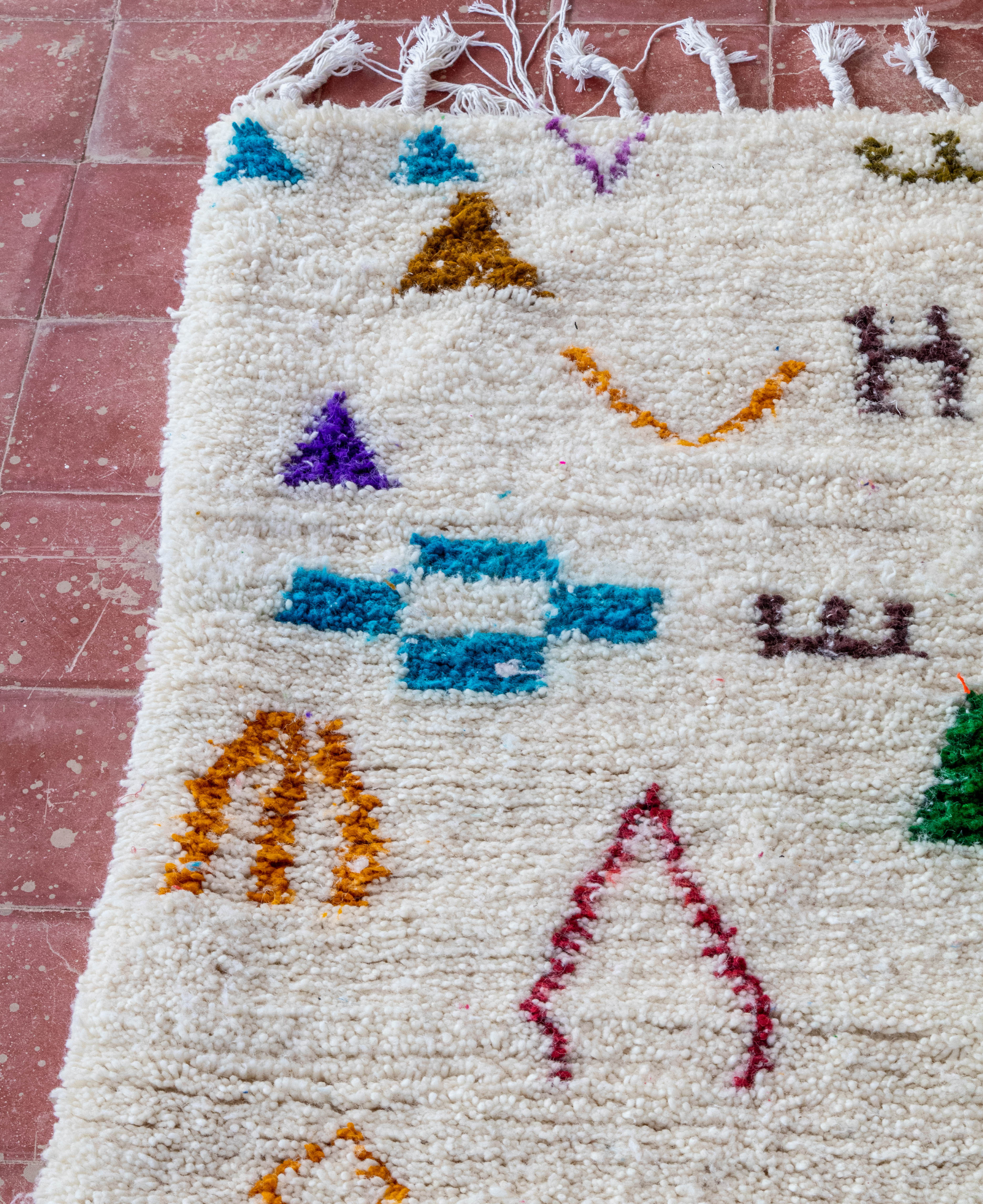 Moroccan Berber Beni Ourain Rug