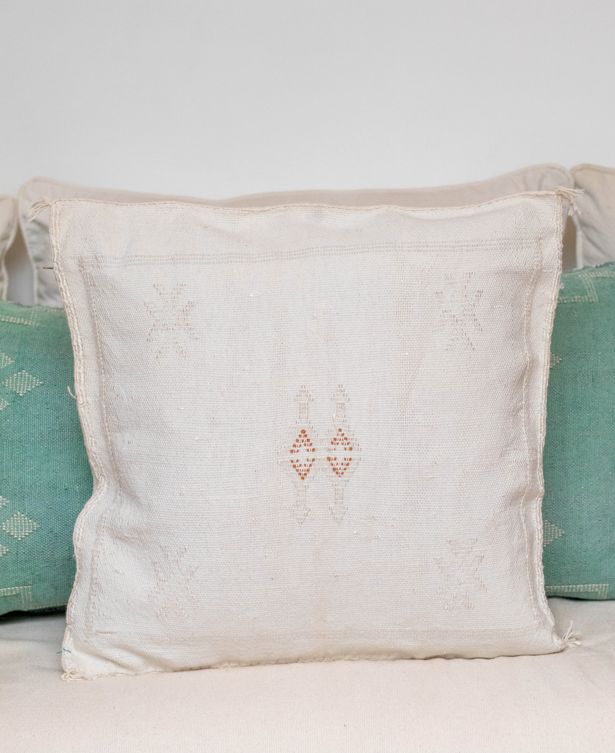 Handmade Moroccan Cactus Silk Cushion Cover - 13
