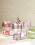 Moroccan Tea Set of 6 – Multicolored Glasses