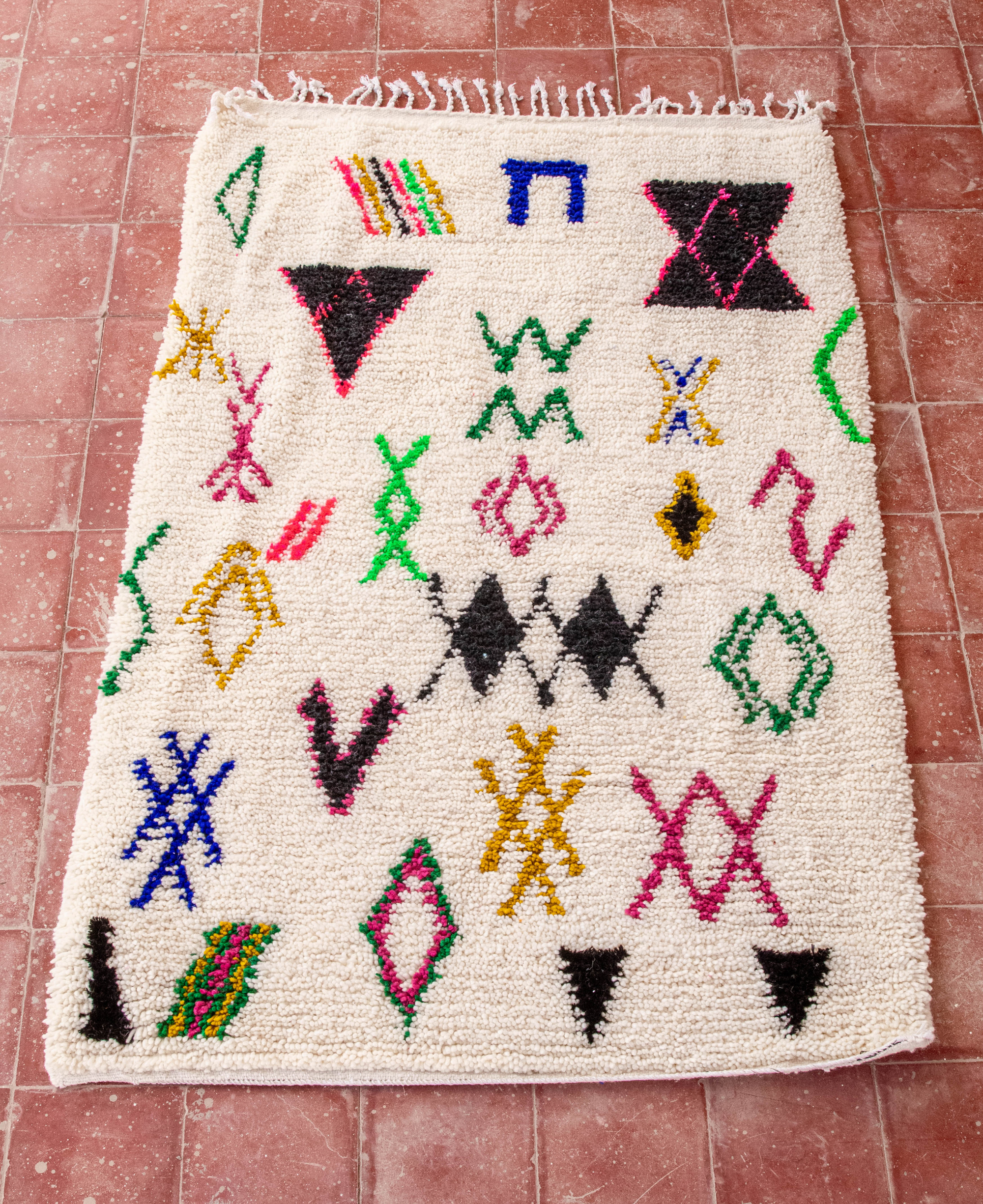 Moroccan Berber Beni Ourain Rug