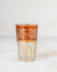 Set of 6 Handcrafted Brown Moroccan Tea Glasses