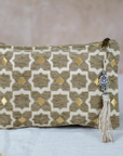 Tassel Clutch in Gold - Sleek Party Purse with Zip