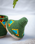 Hand-Woven Moroccan Wool Pot - 022