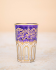 Set of 6 Moroccan Multicoloured Tea Glasses – Purple