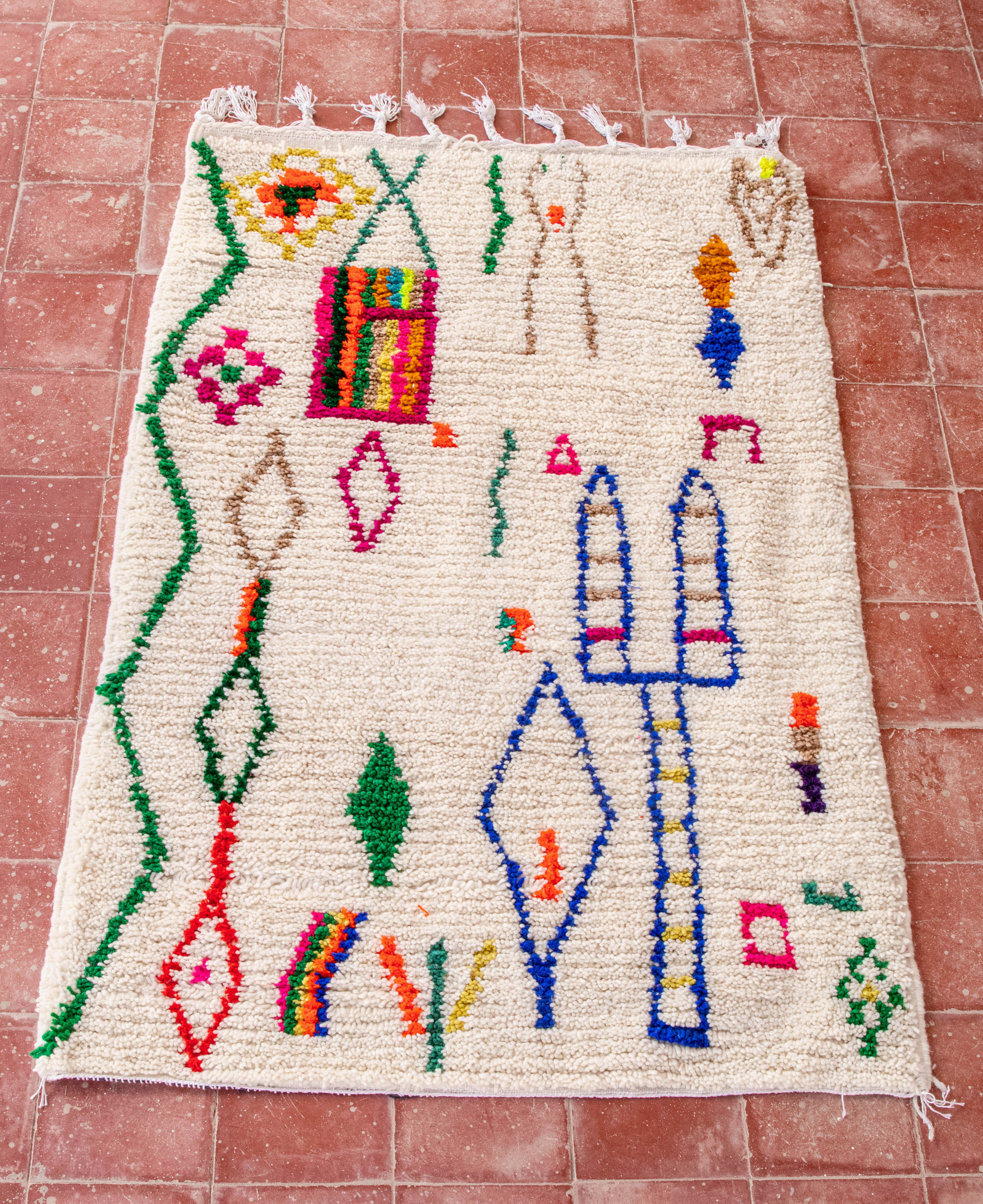 Moroccan Berber Beni Ourain Rug