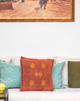 Handmade Moroccan Cactus Silk Cushion Cover 03