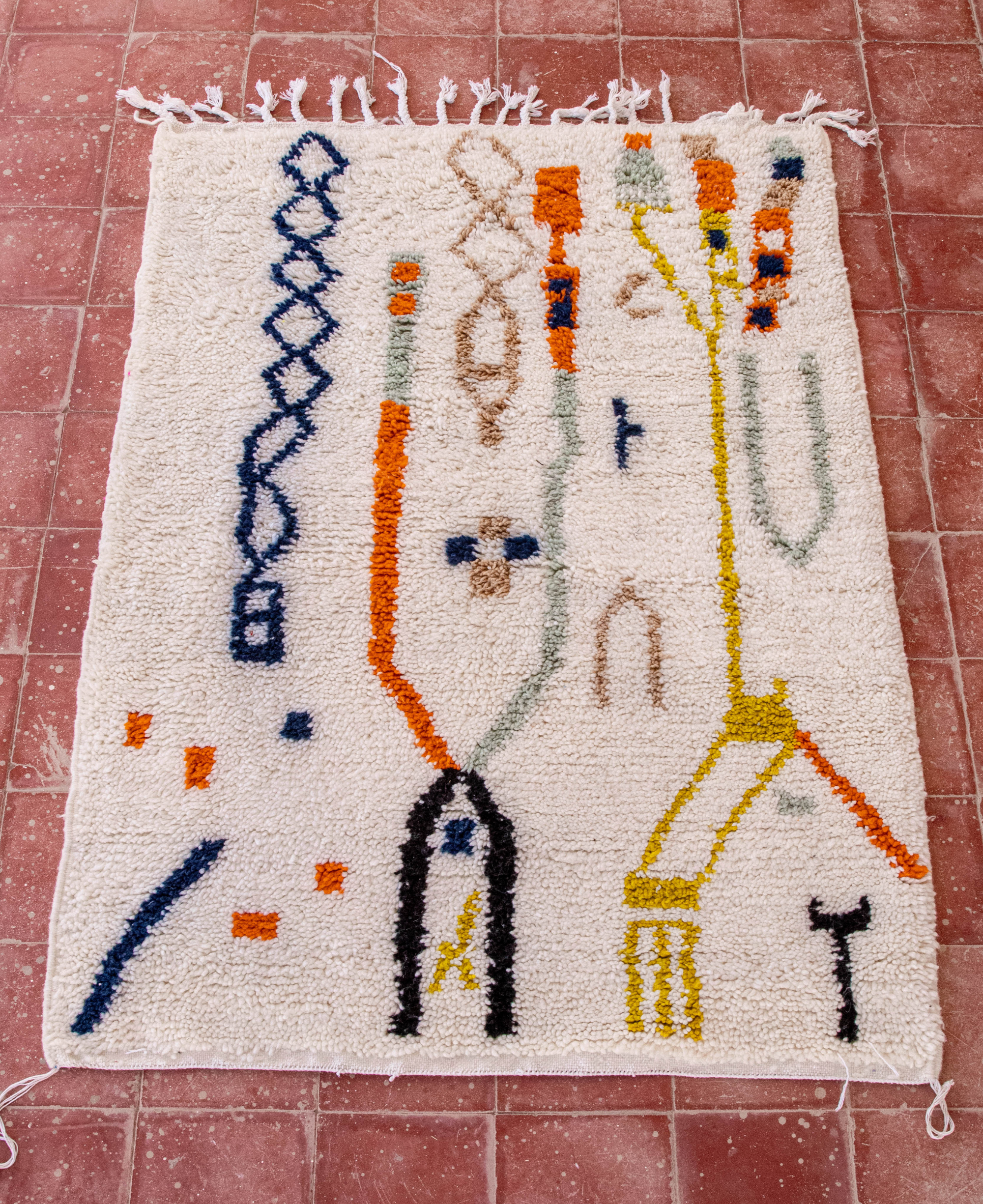 Moroccan Berber Beni Ourain Rug