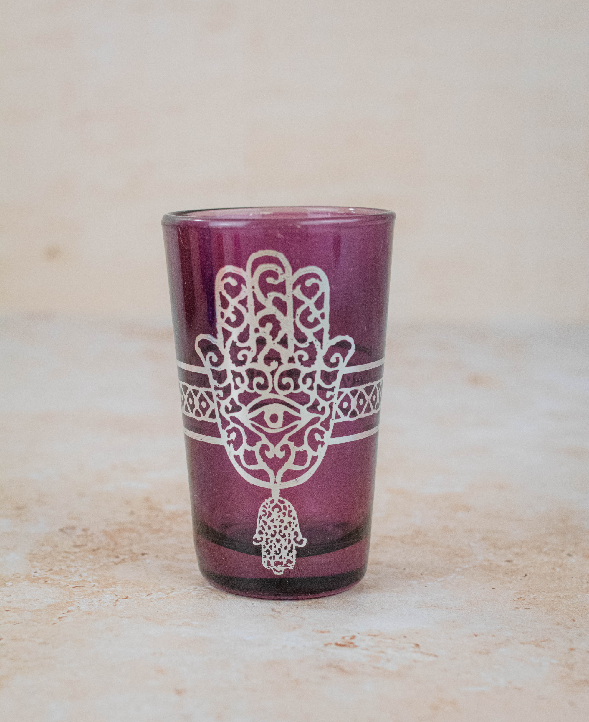 Moroccan Tea Glasses Multicoloured Set of 6