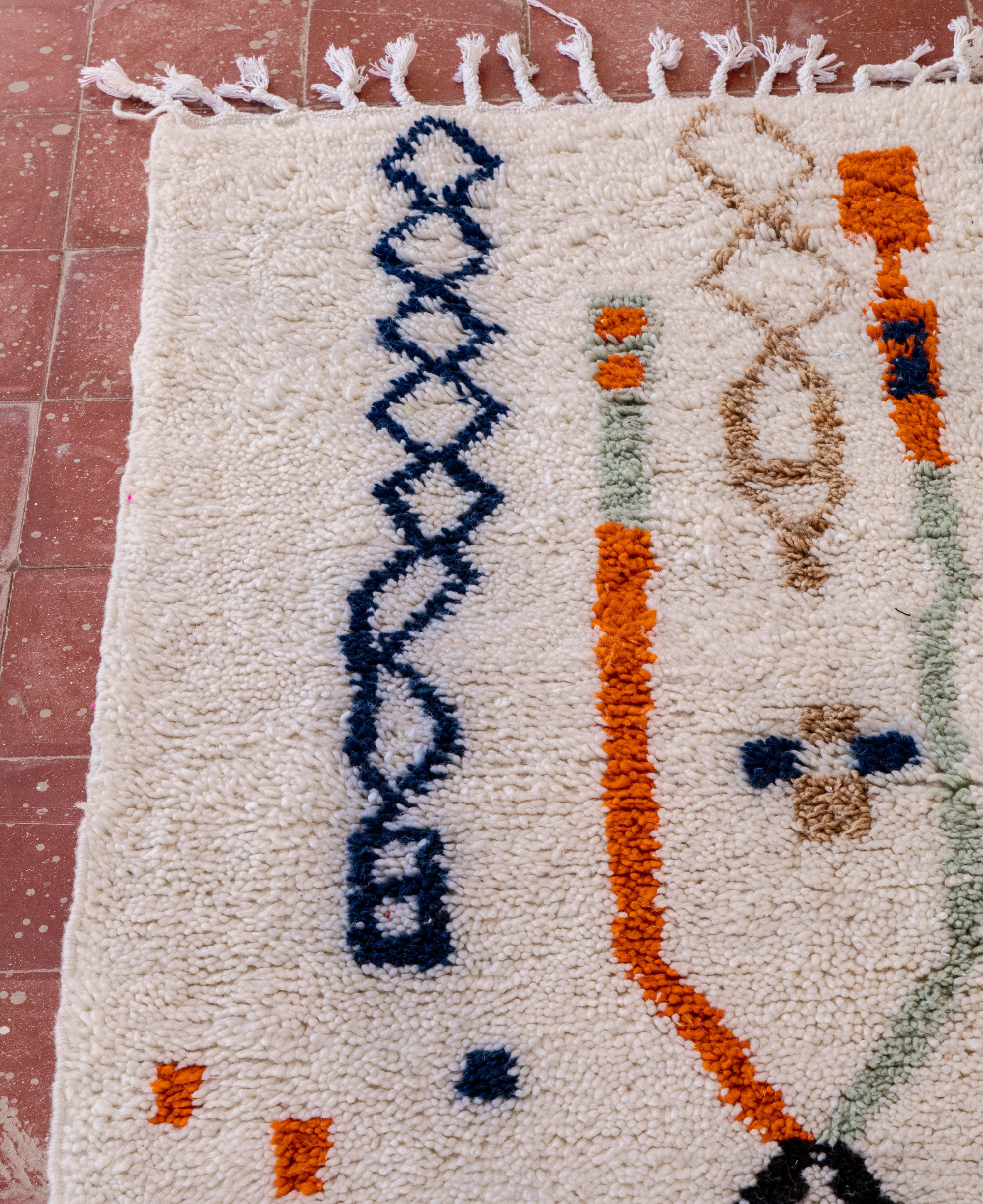 Moroccan Berber Beni Ourain Rug