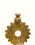 Vintage Tamegroute Ochre Candle Holder