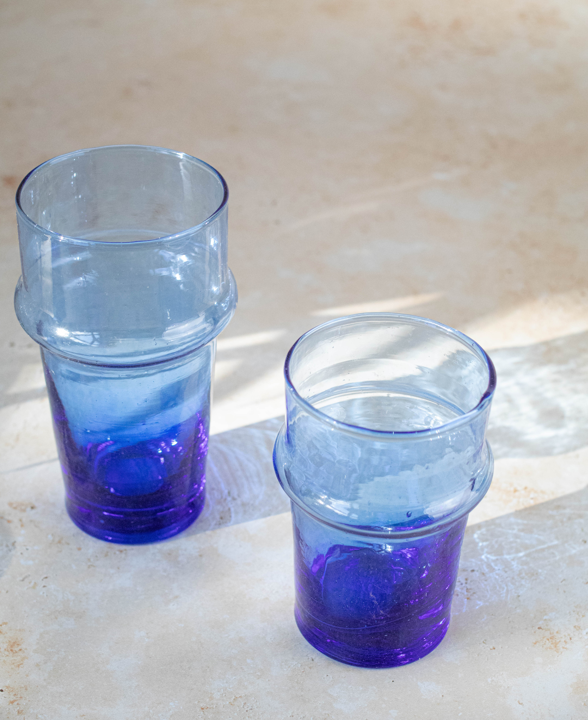 Recycled Moroccan Beldi Tea Glasses Set of 6