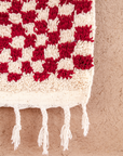 Moroccan Checkered Wool Rug