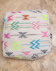 Handmade Moroccan Floor Cushion - Boho Vintage Floor Pouf