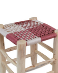 Moroccan Handmade Stool Braided Rope Weaving, 20