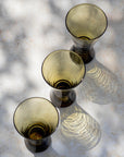 Amber Handblown Beldi Glass | Moroccan Mouth-Blown