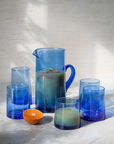 Recycled Moroccan Blue Tumbler/Highball Glass