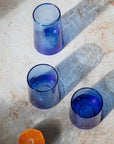 Handmade Moroccan Beldi Glass - Blue