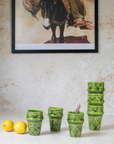 Tazekka Green Moroccan Ceramic Tumbler