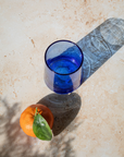Recycled Moroccan Blue Tumbler/Highball Glass