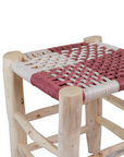Moroccan Handmade Stool Braided Rope Weaving, 20