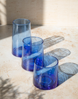 Recycled Moroccan Blue Tumbler/Highball Glass