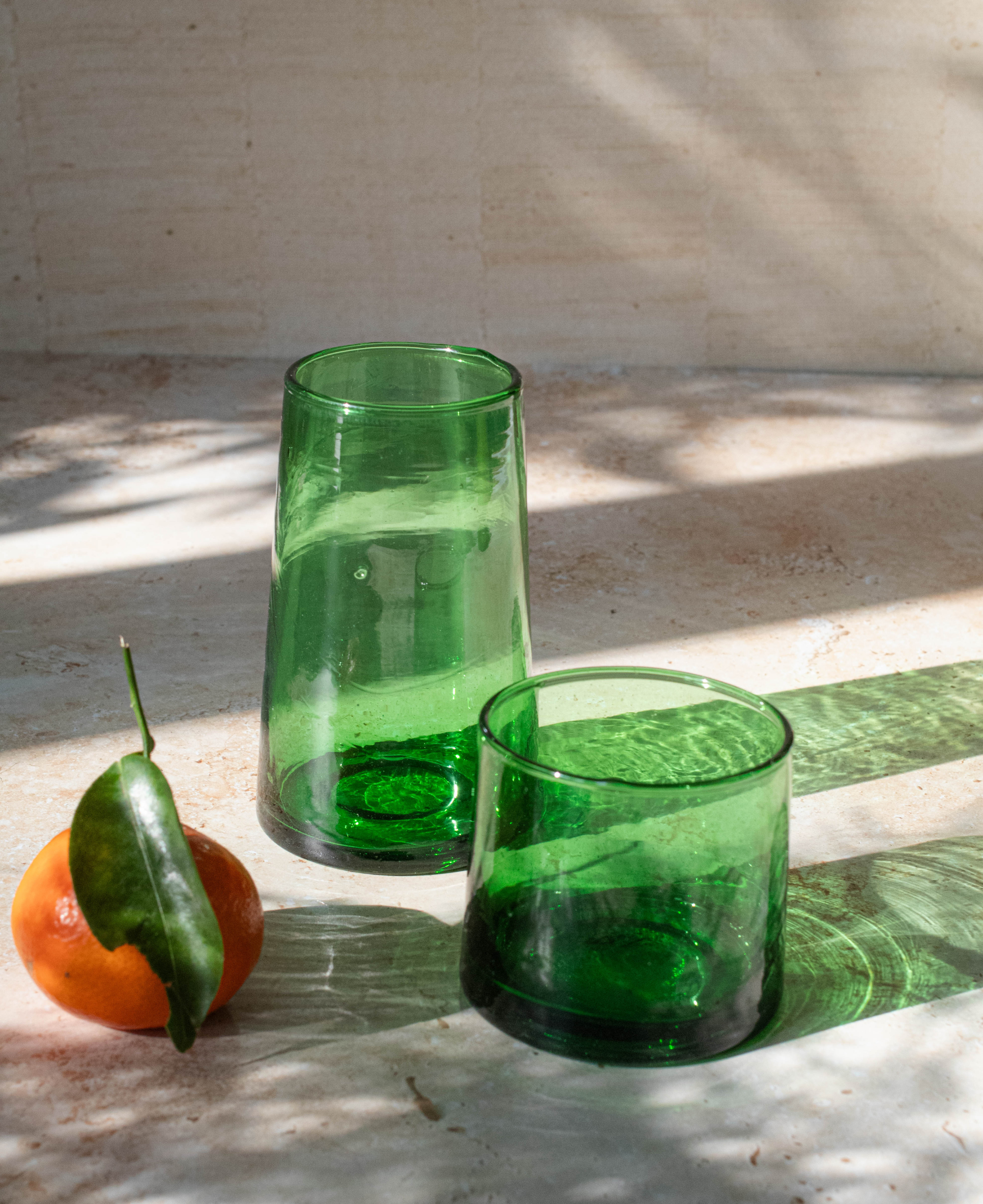 Recycled Moroccan Green Tumbler/Highball Glass