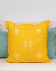 Handmade Moroccan Cactus Silk Cushion Cover - 28