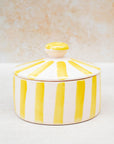Moroccan Striped Lidded Pot