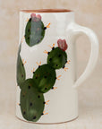 Moroccan Handmade Cactus Ceramic Pitcher