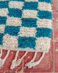Moroccan Checkered Wool Rug