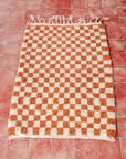 Moroccan Checkered Wool Rug