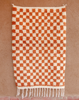 Moroccan Checkered Wool Rug
