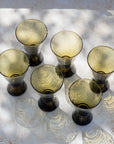 Amber Handblown Beldi Glass | Moroccan Mouth-Blown