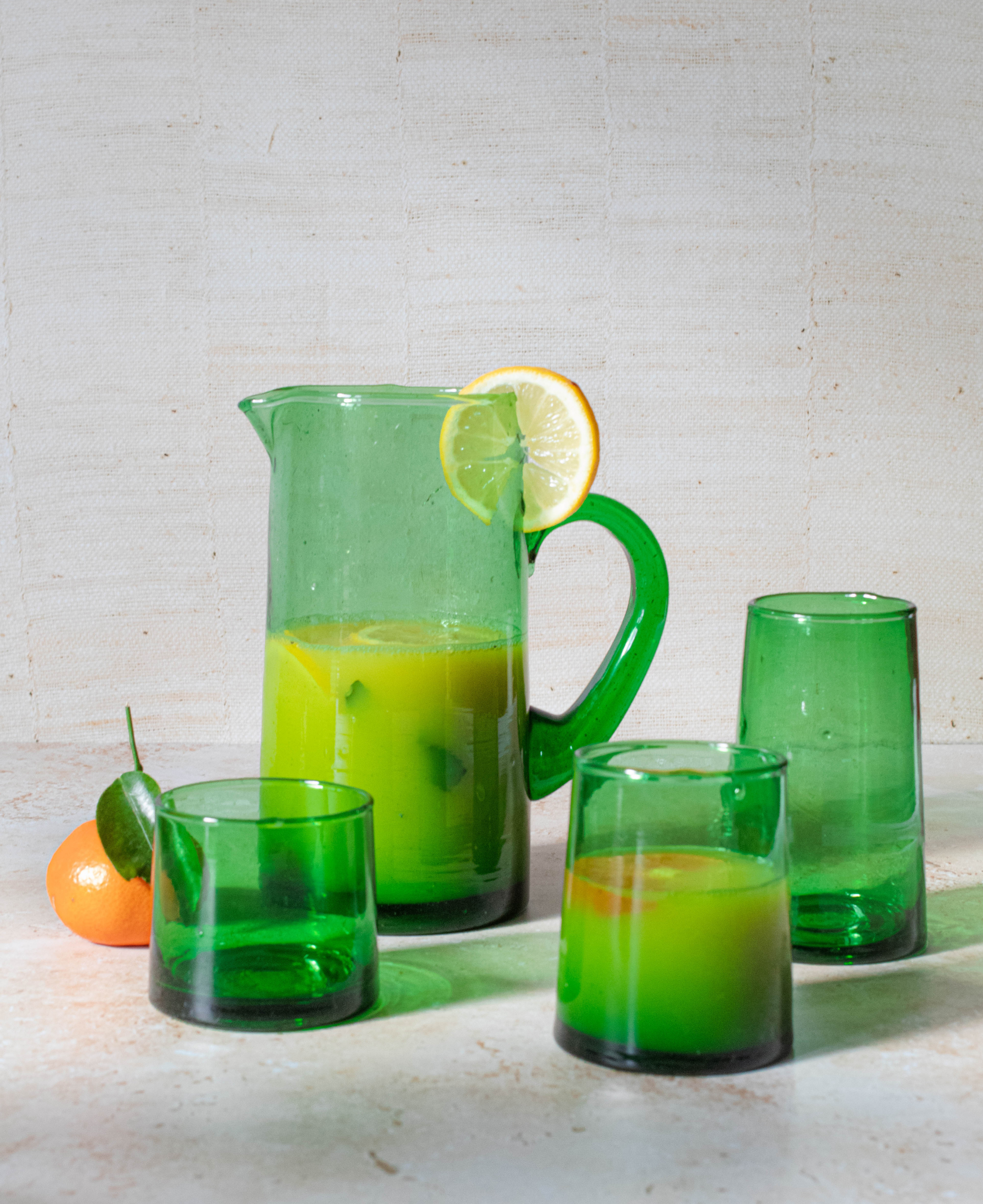 Recycled Moroccan Green Tumbler/Highball Glass