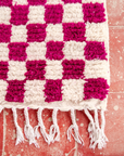 Moroccan Checkered Wool Rug