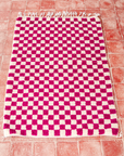 Moroccan Checkered Wool Rug