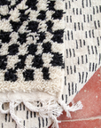 Moroccan Checkered Wool Rug
