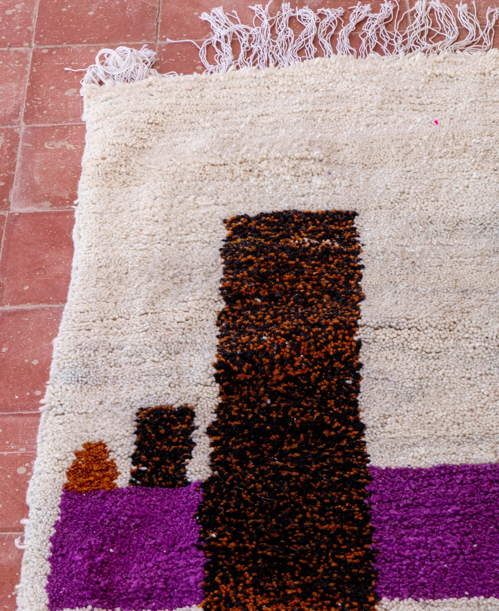 Moroccan Berber Beni Ourain Rug