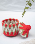 Hand-Woven Moroccan Wool Pot - 024