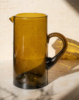 Handmade Beldi Glass Jug - Brown