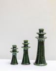 Moroccan Candle Holders - Green 3 Sizes