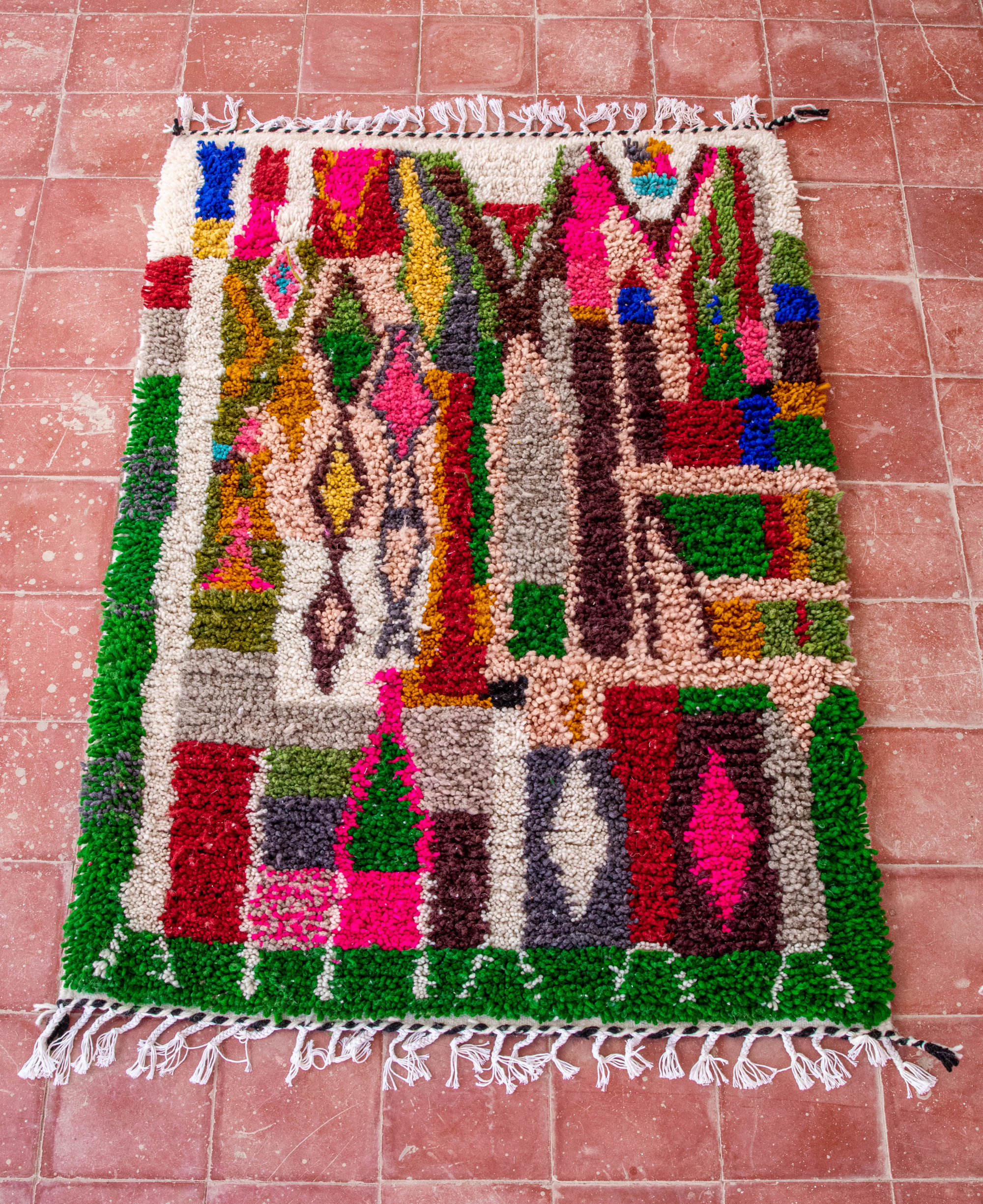 Moroccan Berber Beni Ourain Rug